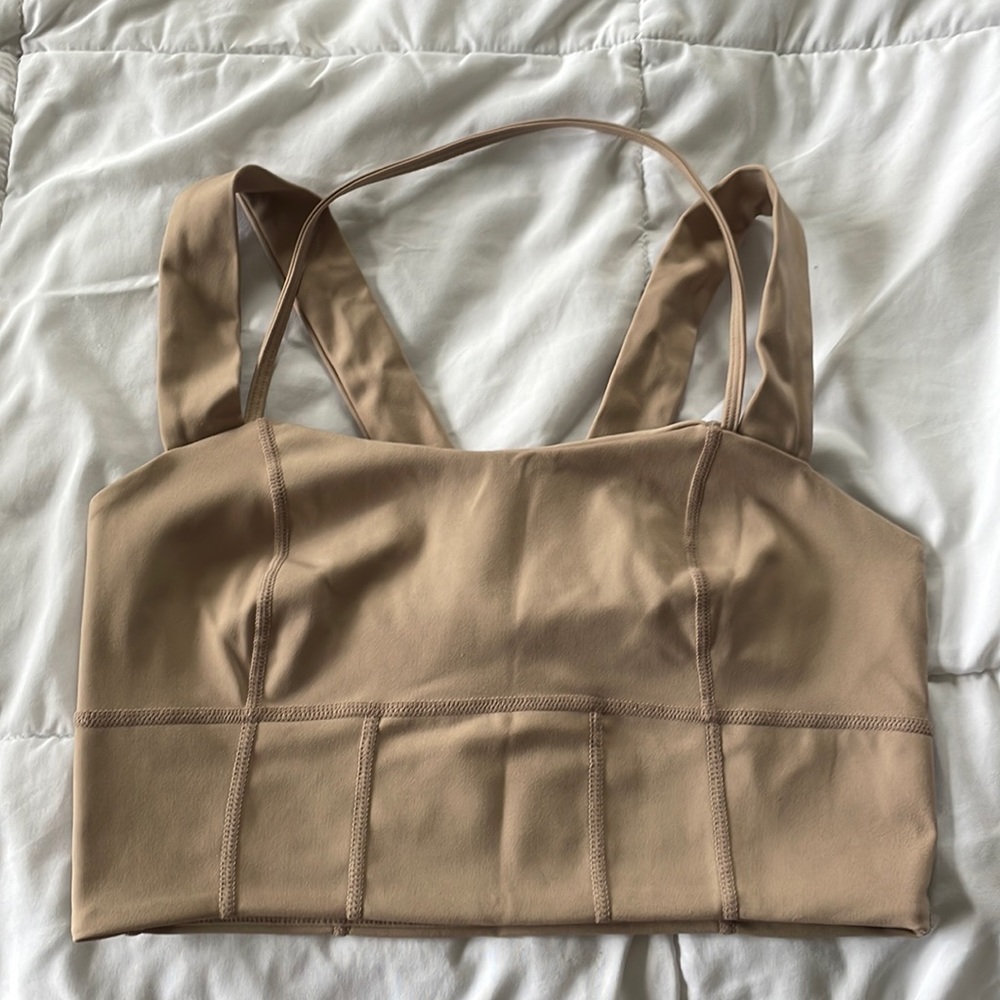 Tan brallette by Free people great condition!